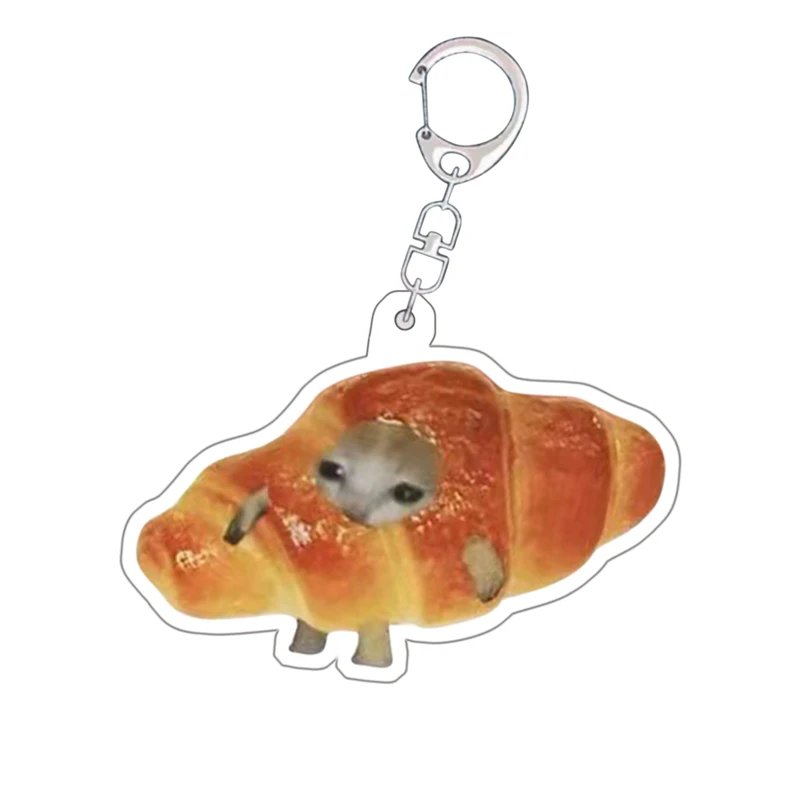 Happy Banana Cat Pendant Keychain Funny Resin Lanyard Small Link Chain Maxwell Cat Keychain Student Gift Bag Accessories Lanyard