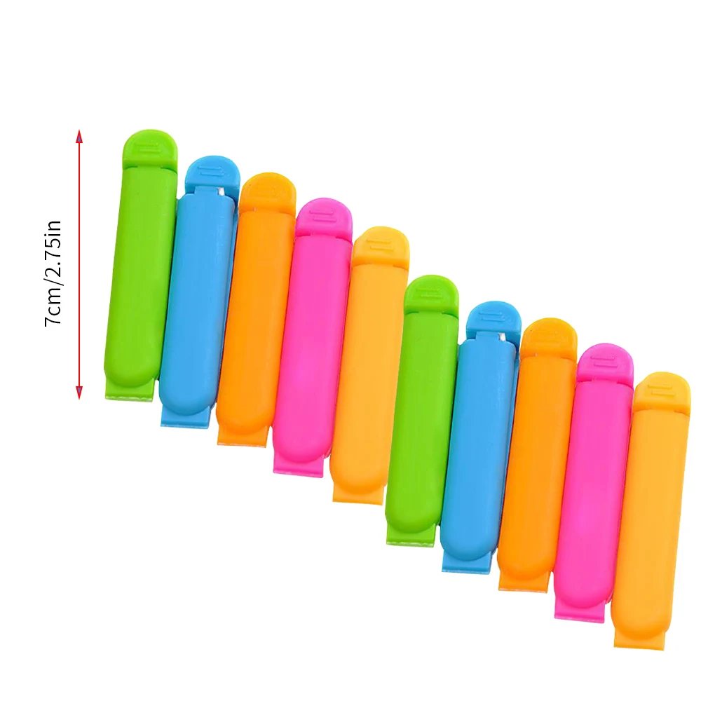5/10/12/20PCS Portable Kitchen Storage Food Snack Seal Sealing Bag Clips Sealer Clamp Plastic Tool Kitchen Accessories