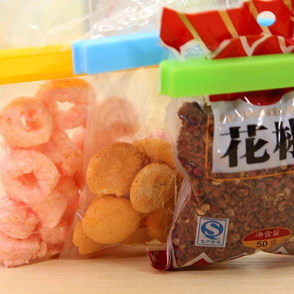 5/10/12/20PCS Portable Kitchen Storage Food Snack Seal Sealing Bag Clips Sealer Clamp Plastic Tool Kitchen Accessories