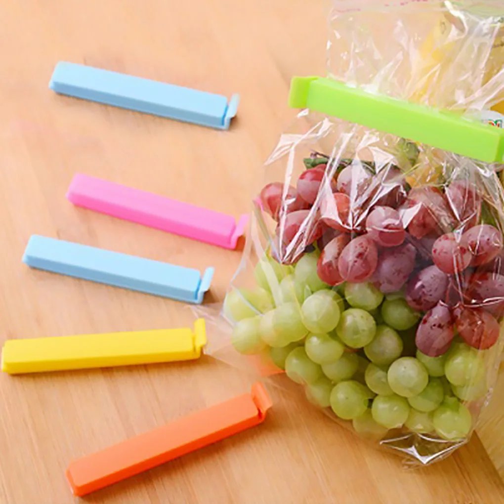 5/10/12/20PCS Portable Kitchen Storage Food Snack Seal Sealing Bag Clips Sealer Clamp Plastic Tool Kitchen Accessories