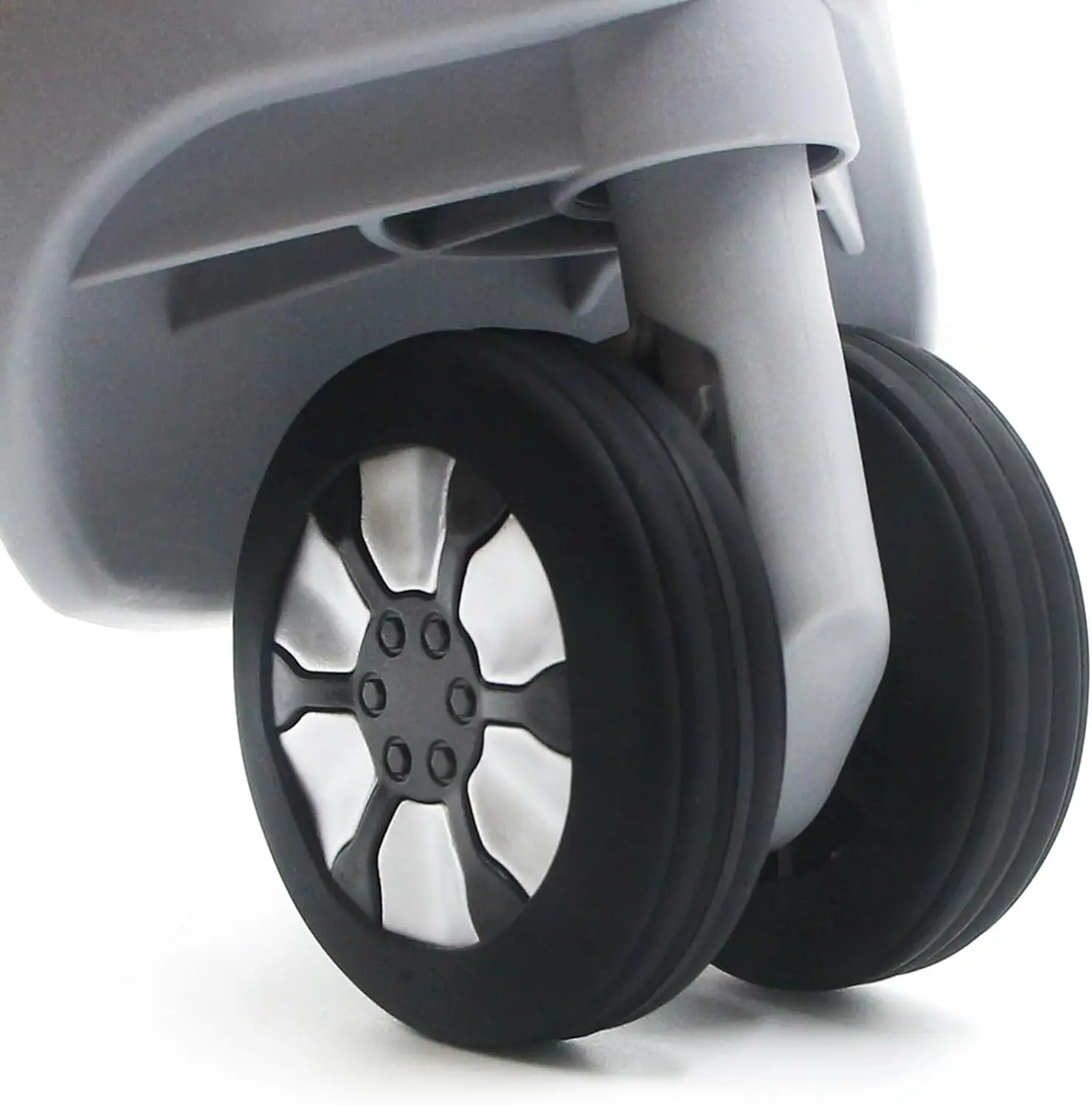 8-24pcs Rolling Luggage Wheel Protecter Silicone Travel Suitcase Trolley Caster Shoes Reduce Noise Silence Cover Bag Accessories