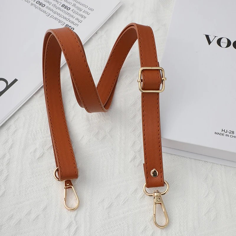 130cm Long Adjustable PU Leather Bag Strap For Crossbody 1.8cm Wide Shoulder Bag Strap Replacement Accessories For Handbags New