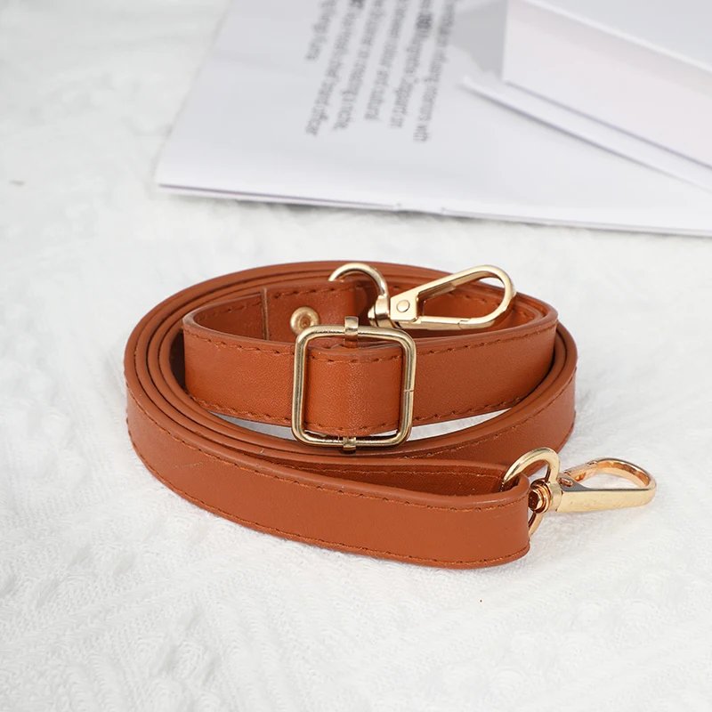 130cm Long Adjustable PU Leather Bag Strap For Crossbody 1.8cm Wide Shoulder Bag Strap Replacement Accessories For Handbags New