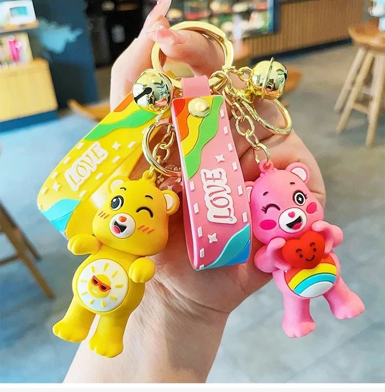 Popular accessories, love bear keychains, cute and trendy exquisite doll keychains, bags, pendants, couple pendants, gifts