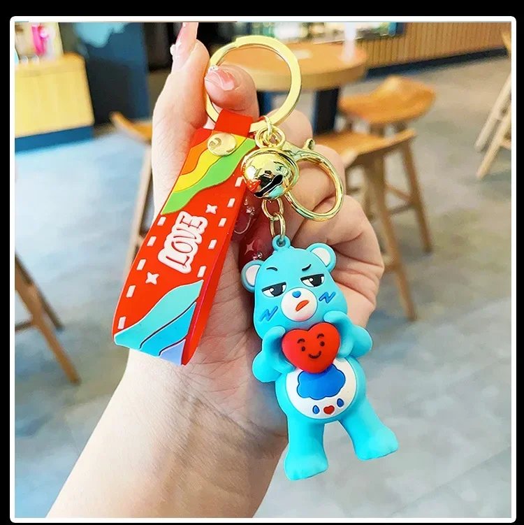 Popular accessories, love bear keychains, cute and trendy exquisite doll keychains, bags, pendants, couple pendants, gifts
