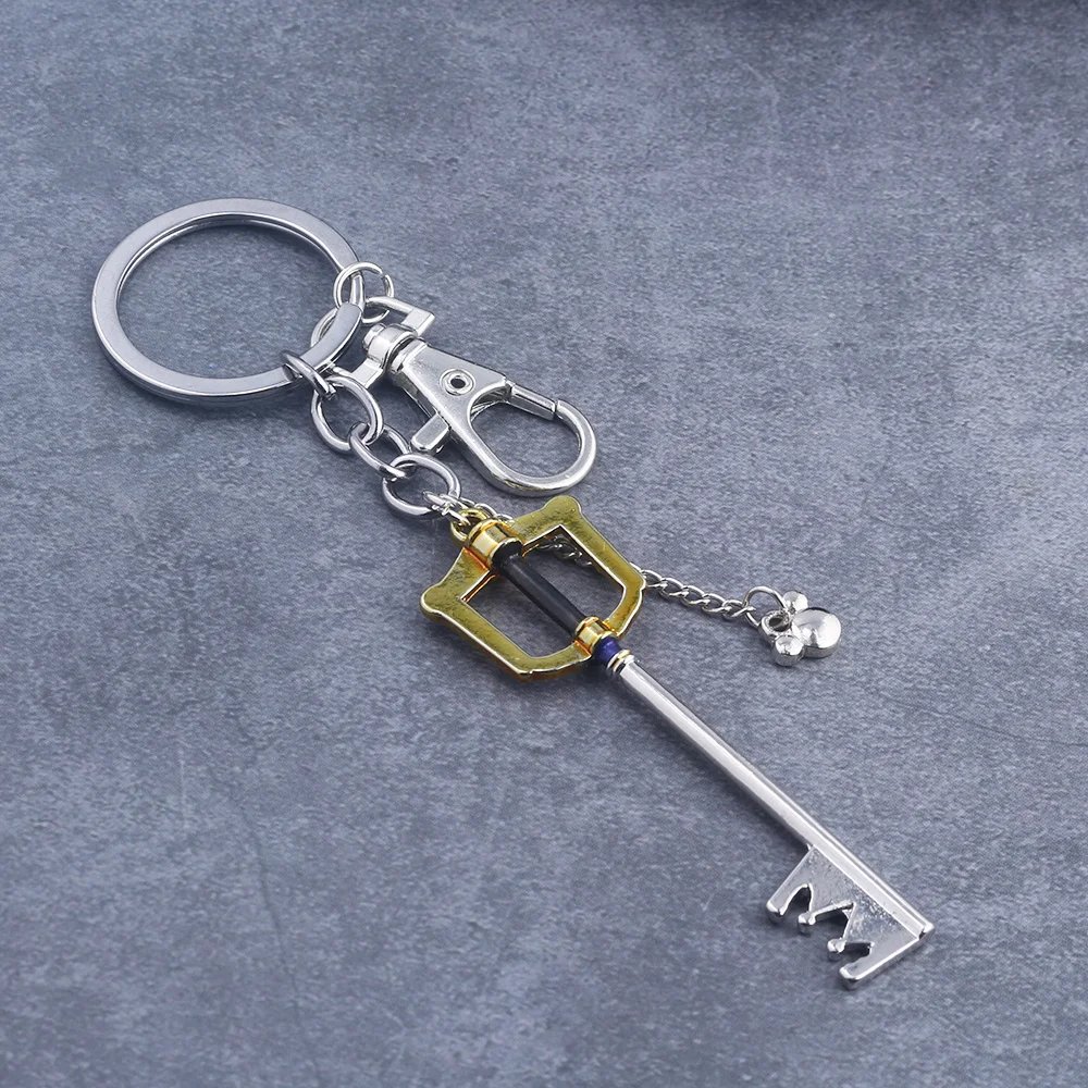 Game Kingdom Hearts Sora Key Keychain Keyblade Weapon Model Removable Metal Keyring Men Car Women Bag Accessories Jewelry