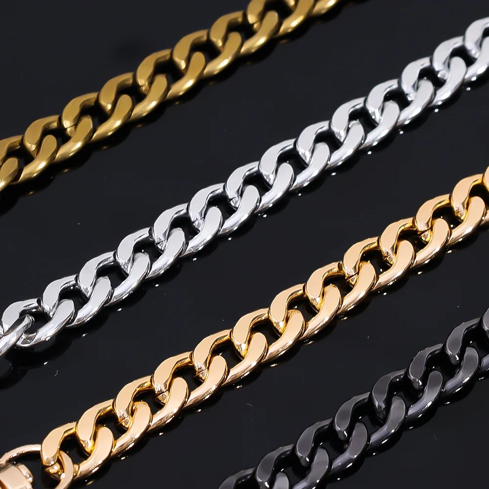 120cm Metal Aluminum Bag Chain Replacement Parts Accessories for Hand-Woven Shoulder Handbag DIY Handmade Detachable Straps