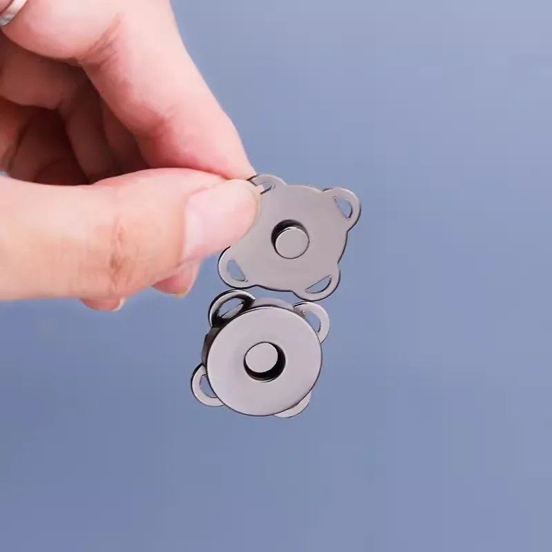 1/10Sets Magnetic Snap Button Metal Invisible Sew on Button Lock Clasps Fasteners for Purse Bags Clothes Craft DIY Accessories