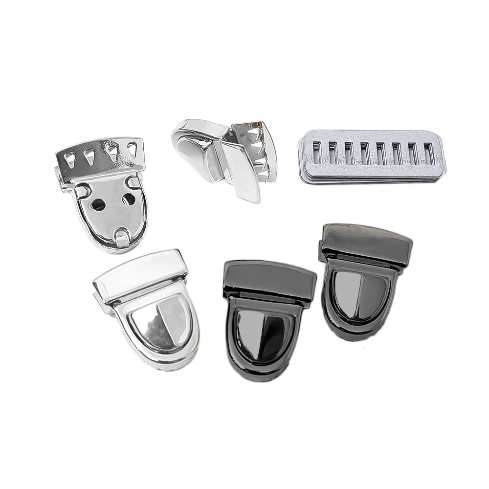 5pcs Metal Locks Bag Clasp Catch Buckles for Handbags Shoulder Bags Purse Totes Closures Snap Clasps DIY Craft Bag Accessories