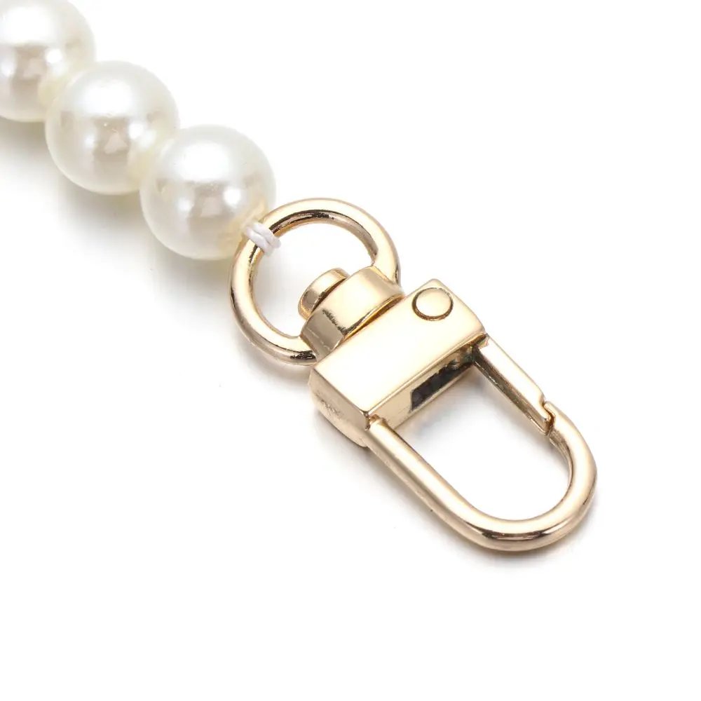 8/10mm Pearl Strap for Bags Handbag Handles DIY purse Replacement Long Beaded Chain for Shoulder Bag Straps Pearl Belt
