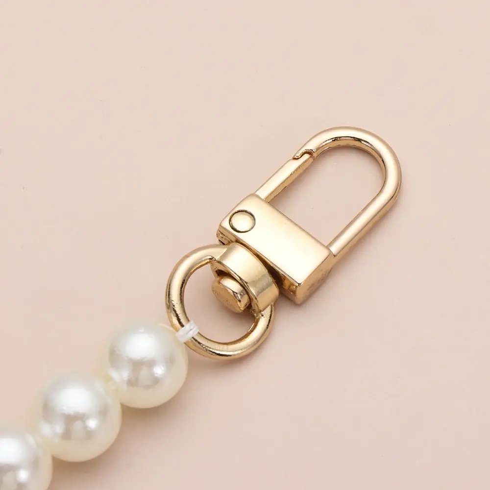 8/10mm Pearl Strap for Bags Handbag Handles DIY purse Replacement Long Beaded Chain for Shoulder Bag Straps Pearl Belt