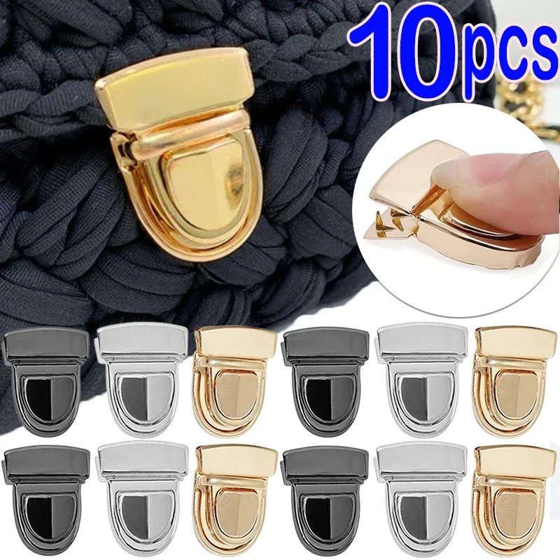 5/10pcs Metal Locks Bag Clasp Catch Buckles for Handbags Purse Tote Closures Snap Clasps DIY Craft Hardware Case Bag Accessories