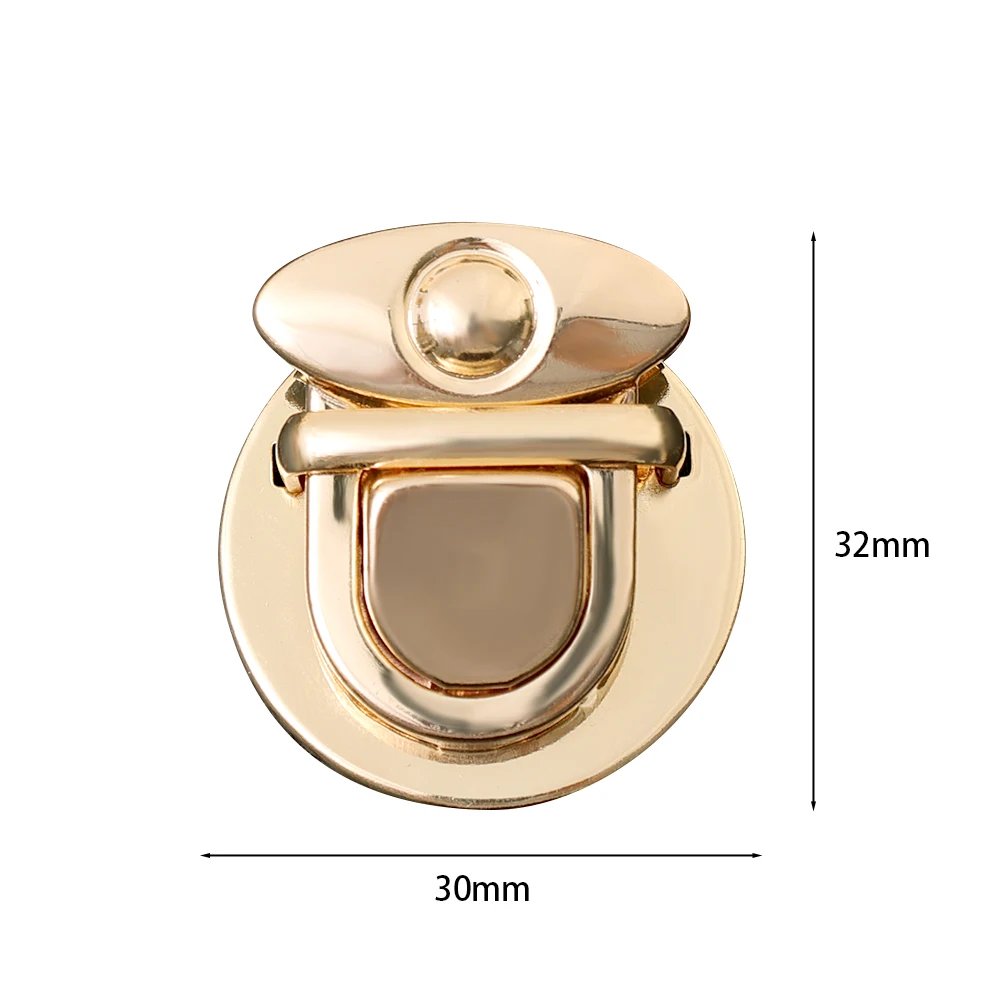 3Pcs Metal Locks Bag Clasp Catch Buckles for Handbags Purse Totes Closures Snap Clasps DIY Craft Hardware Case Bag Accessories