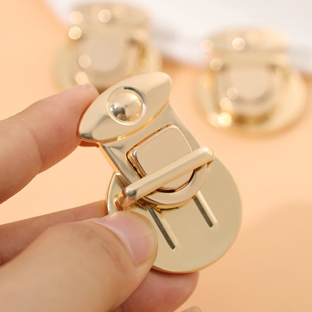 3Pcs Metal Locks Bag Clasp Catch Buckles for Handbags Purse Totes Closures Snap Clasps DIY Craft Hardware Case Bag Accessories