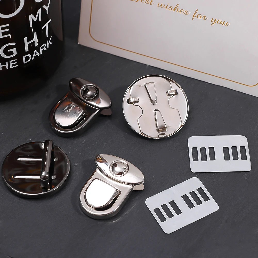 3Pcs Metal Locks Bag Clasp Catch Buckles for Handbags Purse Totes Closures Snap Clasps DIY Craft Hardware Case Bag Accessories