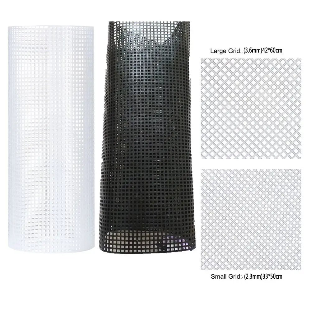 Plastic Mesh Cloth For Bag Rug Thread Hook Craft Supplies DIY Handcraft Latch Hook Bags Made Plastic Grid Hook Crafts Accessorie
