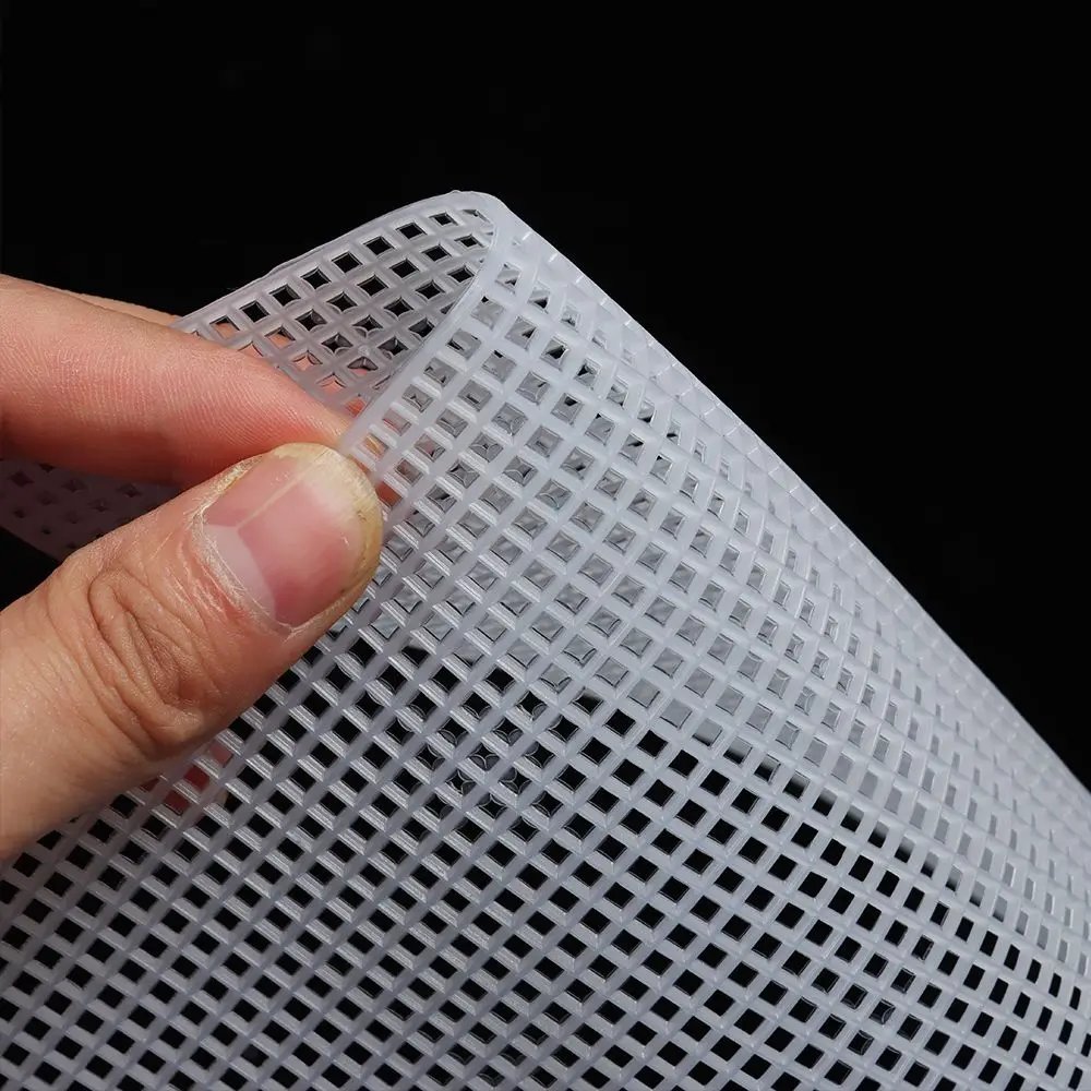 Plastic Mesh Cloth For Bag Rug Thread Hook Craft Supplies DIY Handcraft Latch Hook Bags Made Plastic Grid Hook Crafts Accessorie