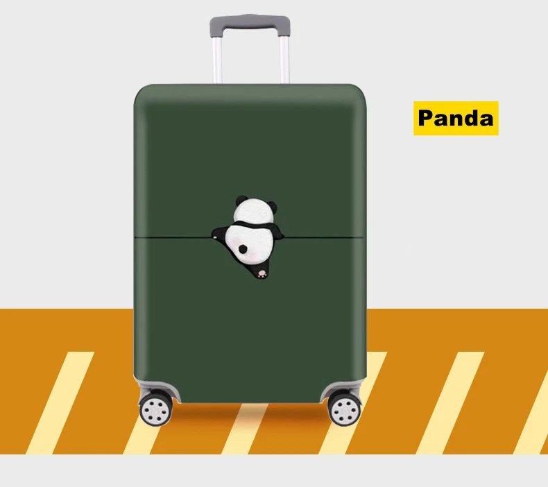 Thick Elastic Cartoon Luggage Protective Cover Zipper Suit For 18-32 inch Bag Suitcase Covers Trolley Cover Travel Accessories