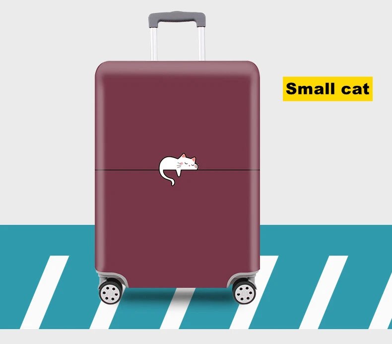 Thick Elastic Cartoon Luggage Protective Cover Zipper Suit For 18-32 inch Bag Suitcase Covers Trolley Cover Travel Accessories