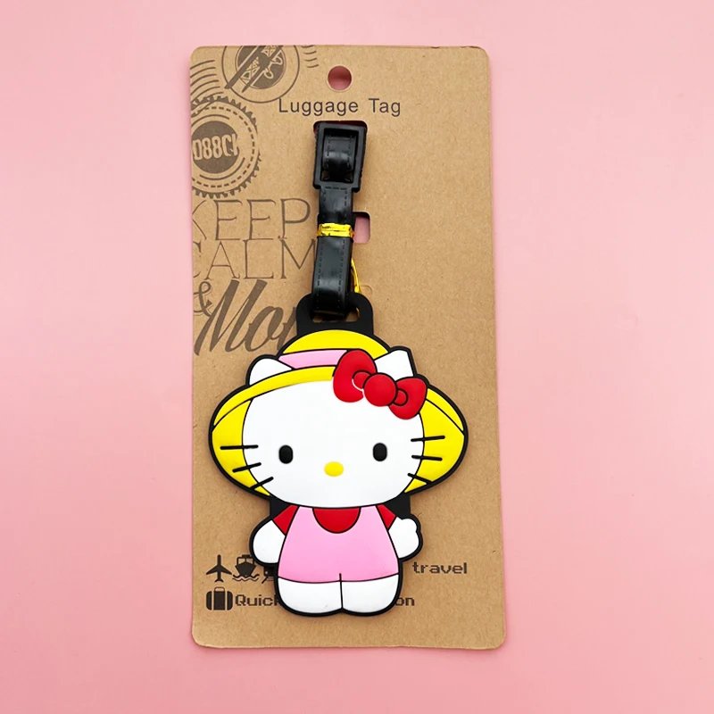 Luggage Label Cute My Melody Luggage Tag Cartoon Suitcase ID Address Holder Baggage Boarding Portable