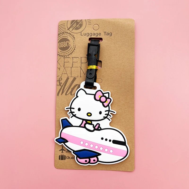 Luggage Label Cute My Melody Luggage Tag Cartoon Suitcase ID Address Holder Baggage Boarding Portable
