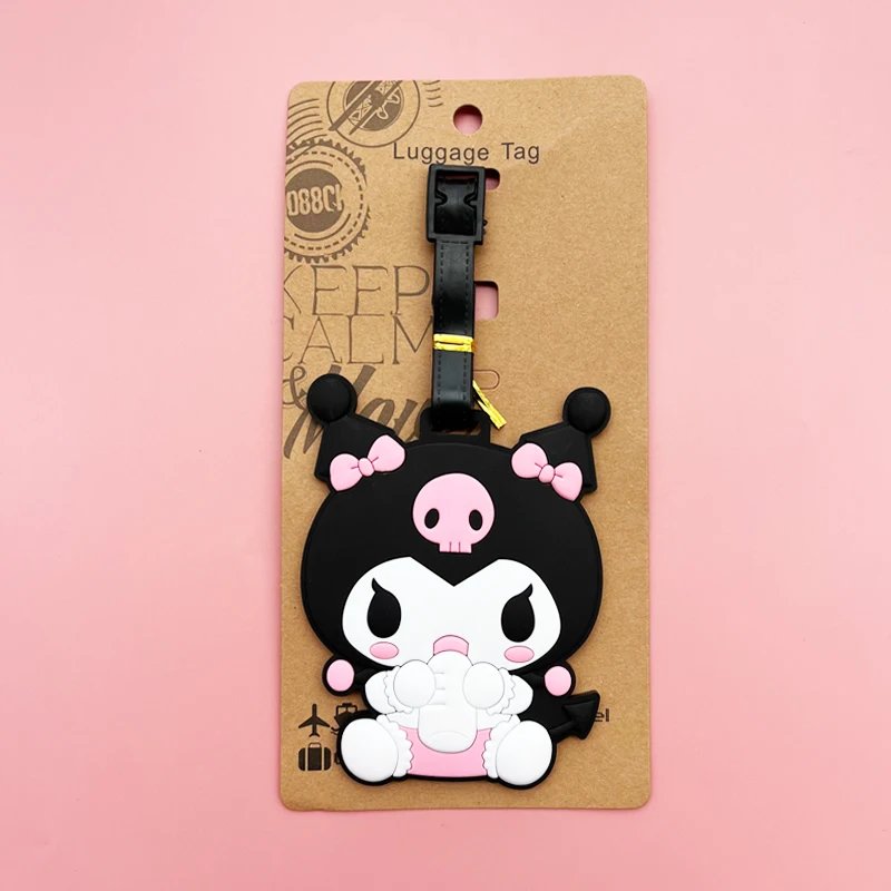 Luggage Label Cute My Melody Luggage Tag Cartoon Suitcase ID Address Holder Baggage Boarding Portable