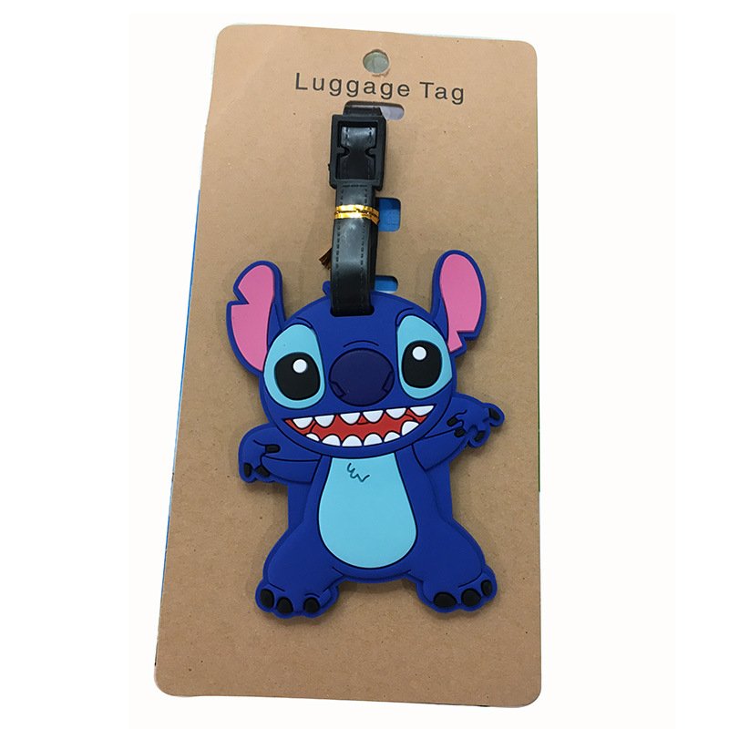 Anime Cute Stitch Luggage Tag Suitcase ID Addres Holder Baggage Boarding Tags Portable Label