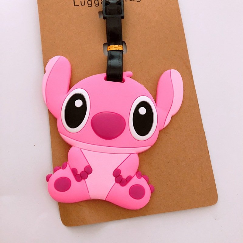 Anime Cute Stitch Luggage Tag Suitcase ID Addres Holder Baggage Boarding Tags Portable Label