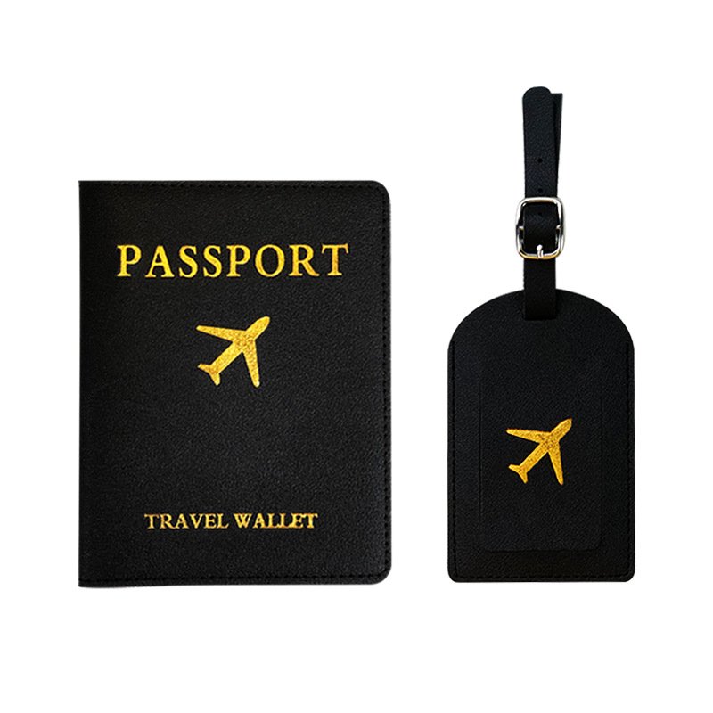 Men Women PU Leather Cute Luggage Tag Suitcase Address Label Baggage Boarding Bag Tag Name ID Address Holder Travel Accessorie