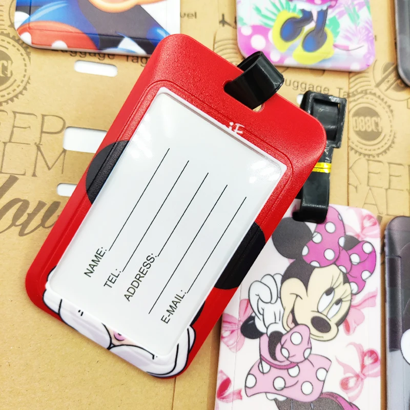 Mickey Minnie Luggage Label Women Travel Luggage Tag Disney Suitcase ID Address Holder Baggage Boarding Portable Suitcase Ticket Mickey Minnie Luggage Label Women Travel Luggage Tag Disney Suitcase ID Address Holder Baggage Boarding Portable Suitcase Ticket