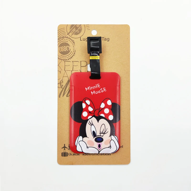 Mickey Minnie Luggage Label Women Travel Luggage Tag Disney Suitcase ID Address Holder Baggage Boarding Portable Suitcase Ticket Mickey Minnie Luggage Label Women Travel Luggage Tag Disney Suitcase ID Address Holder Baggage Boarding Portable Suitcase Ticket