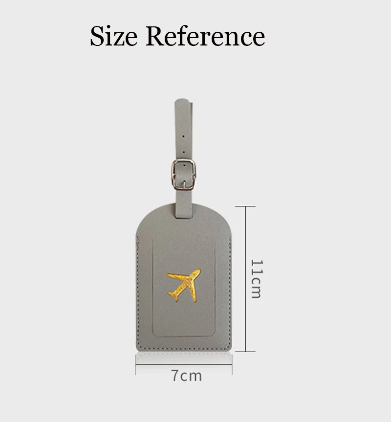 Portable PU Leather Luggage Tag Suitcase Identifier Label Bag Tags for Lunggage Boarding Bag Tag Travel Voyage Accessories Portable PU Leather Luggage Tag Suitcase Identifier Label Bag Tags for Lunggage Boarding Bag Tag Travel Voyage Accessories