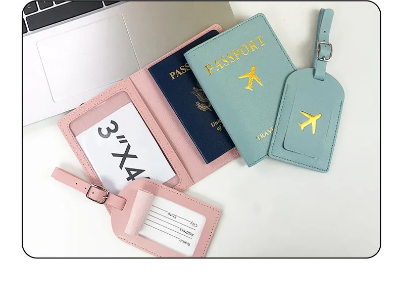 Portable PU Leather Luggage Tag Suitcase Identifier Label Bag Tags for Lunggage Boarding Bag Tag Travel Voyage Accessories Portable PU Leather Luggage Tag Suitcase Identifier Label Bag Tags for Lunggage Boarding Bag Tag Travel Voyage Accessories