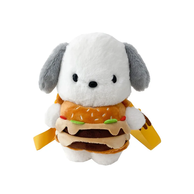 Gifts Detachable Hamburger Bear Small Shoulder Bag Ins Pacha Dog Plush Doll Messenger Bag Girls Coin Purse Gifts Detachable Hamburger Bear Small Shoulder Bag Ins Pacha Dog Plush Doll Messenger Bag Girls Coin Purse