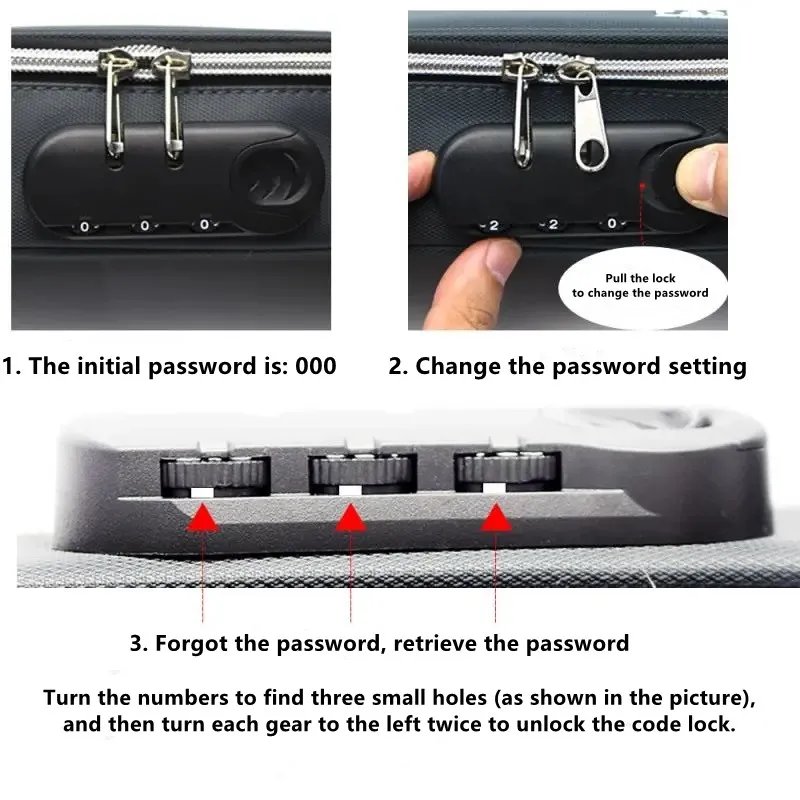 Portable Password lock pencil case Boy Canvas Pencil bag large capacity pencil cases Student stationery bag kids pen case gifts