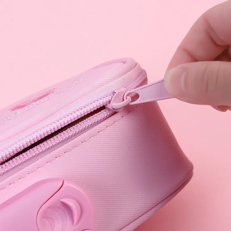 Portable Password lock pencil case Boy Canvas Pencil bag large capacity pencil cases Student stationery bag kids pen case gifts