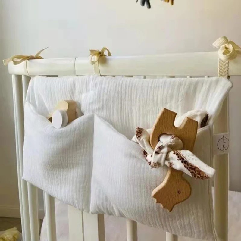 Baby Crib Storage Bag Multifunctional Newborn Bed Headboard Organizer Kids Baby Bedding Diaper Bag