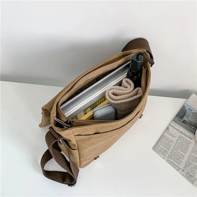 Men Briefcase Crossbody Shoulder Bags Large Male Messenger Bags Boy Canvas Bags for Travel Business Books School Casual Black Men Briefcase Crossbody Shoulder Bags Large Male Messenger Bags Boy Canvas Bags for Travel Business Books School Casual Black