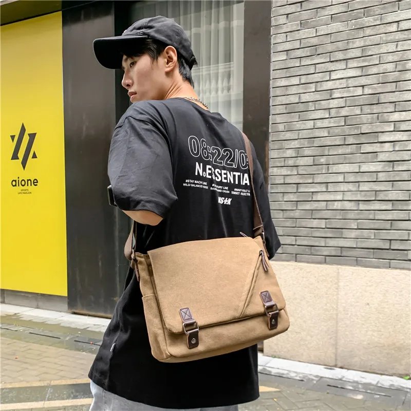 Men Briefcase Crossbody Shoulder Bags Large Male Messenger Bags Boy Canvas Bags for Travel Business Books School Casual Black Men Briefcase Crossbody Shoulder Bags Large Male Messenger Bags Boy Canvas Bags for Travel Business Books School Casual Black