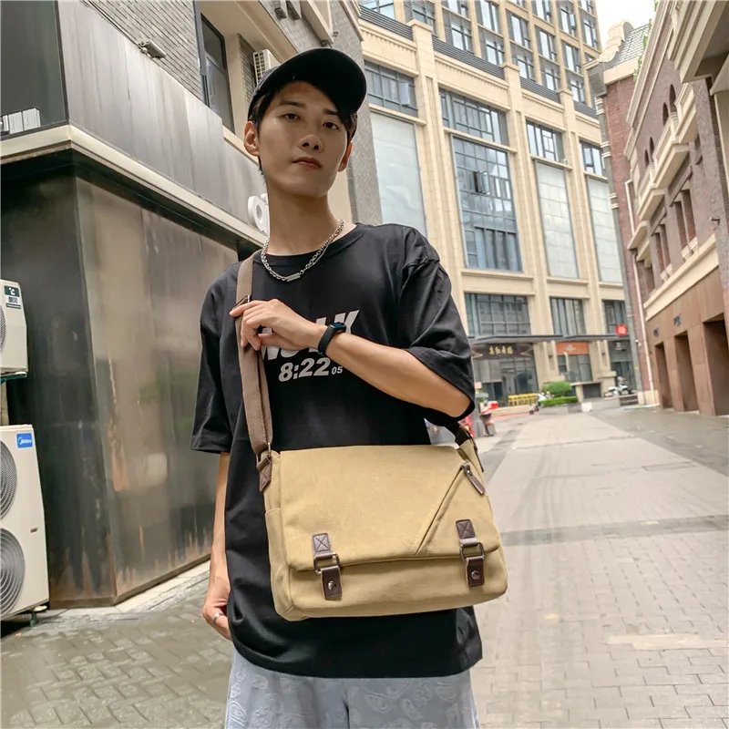 Men Briefcase Crossbody Shoulder Bags Large Male Messenger Bags Boy Canvas Bags for Travel Business Books School Casual Black Men Briefcase Crossbody Shoulder Bags Large Male Messenger Bags Boy Canvas Bags for Travel Business Books School Casual Black