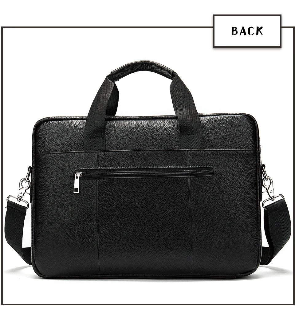 Men's Briefcases Men's Bags Genuine Leather Lawyer/Office Bag Laptop Bag Men's Leather Briefcases Bag for Documents