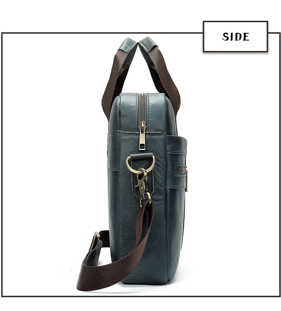 Men's Briefcases Men's Bags Genuine Leather Lawyer/Office Bag Laptop Bag Men's Leather Briefcases Bag for Documents