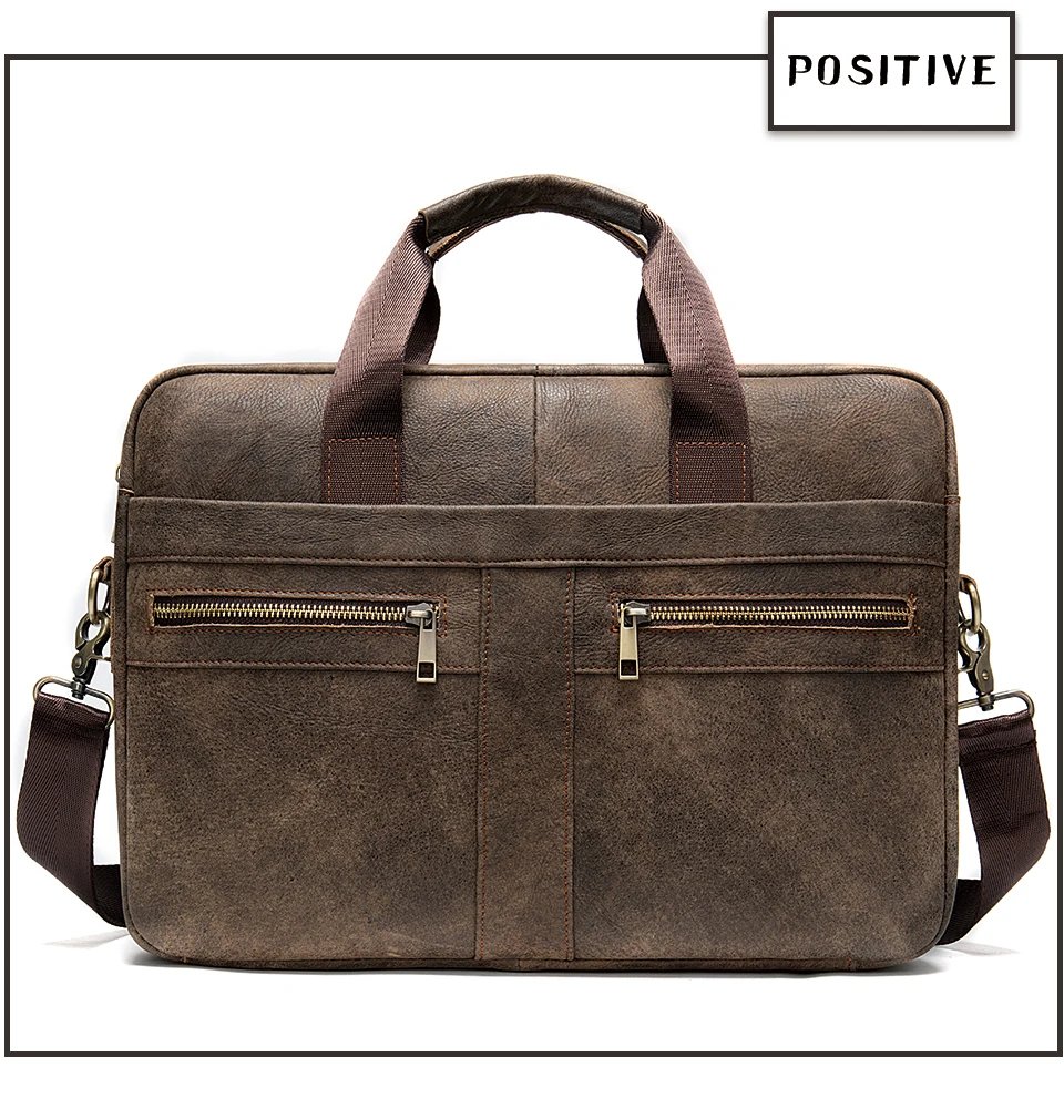 Men's Briefcases Men's Bags Genuine Leather Lawyer/Office Bag Laptop Bag Men's Leather Briefcases Bag for Documents