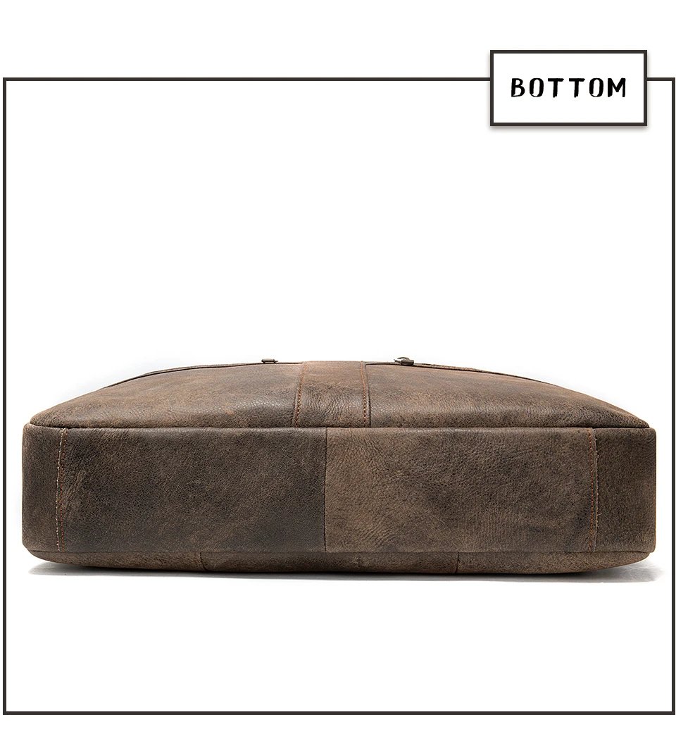 Men's Briefcases Men's Bags Genuine Leather Lawyer/Office Bag Laptop Bag Men's Leather Briefcases Bag for Documents