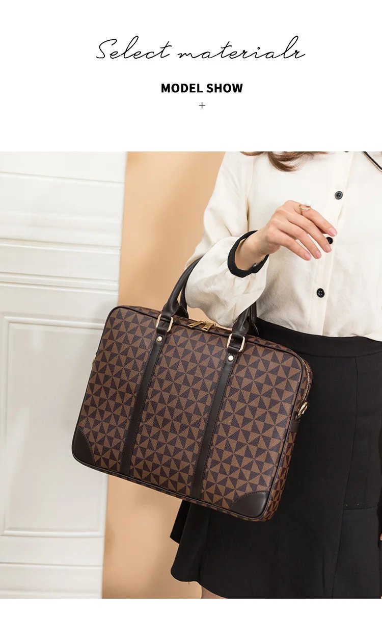 Brand Bag Copy Women's Laptop Bag for Men Suitcase Men's Executive Briefcase Replica Brand Bags 2023 Handbag Man Leather Genuine