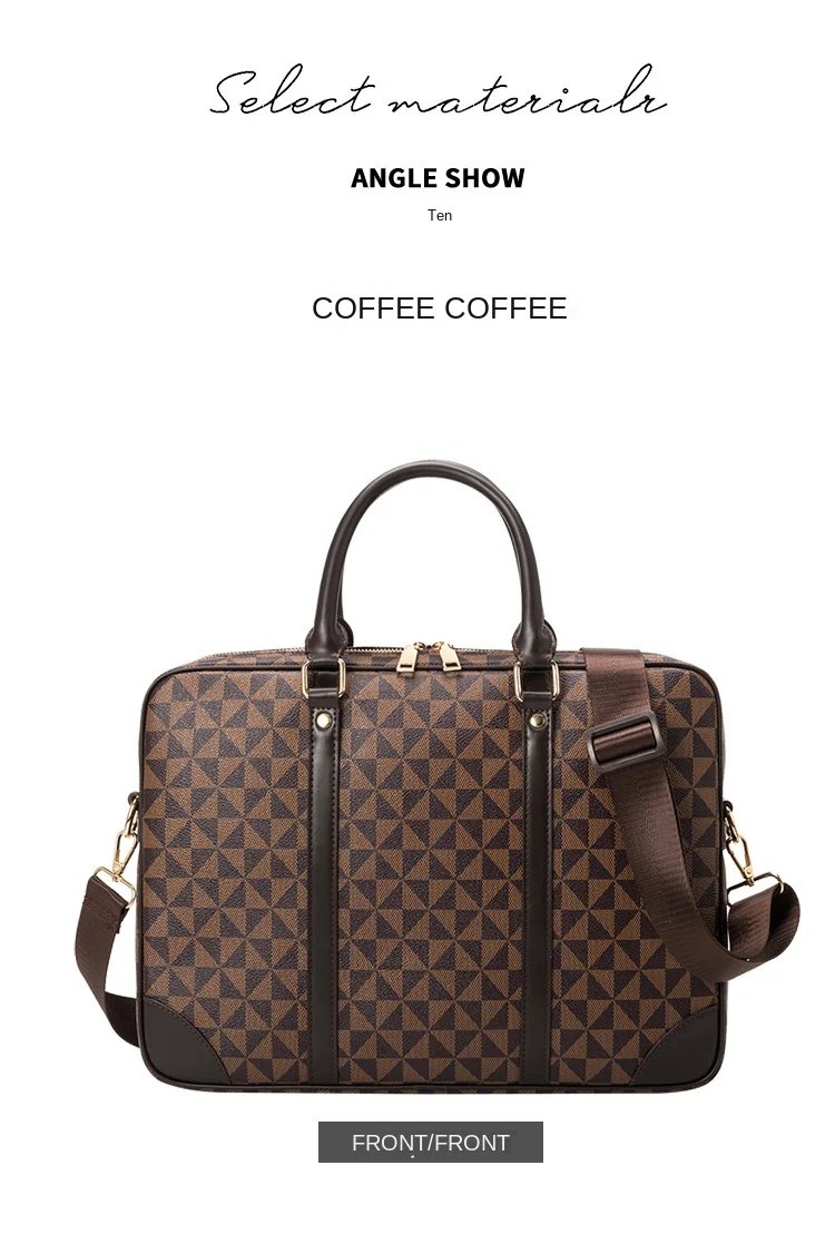 Brand Bag Copy Women's Laptop Bag for Men Suitcase Men's Executive Briefcase Replica Brand Bags 2023 Handbag Man Leather Genuine
