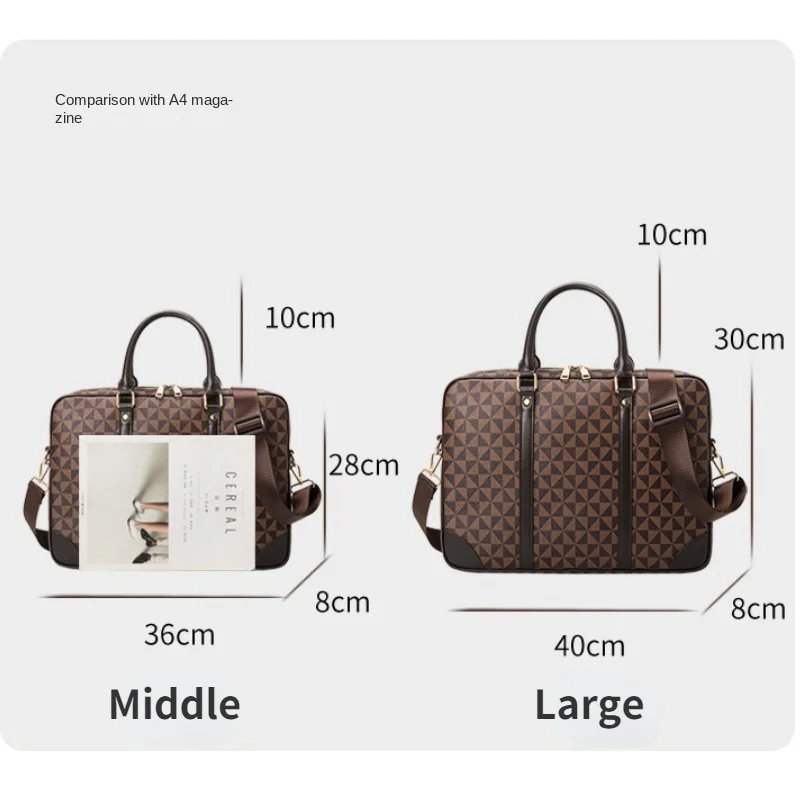 Brand Bag Copy Women's Laptop Bag for Men Suitcase Men's Executive Briefcase Replica Brand Bags 2023 Handbag Man Leather Genuine