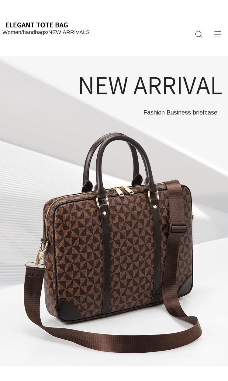 Brand Bag Copy Women's Laptop Bag for Men Suitcase Men's Executive Briefcase Replica Brand Bags 2023 Handbag Man Leather Genuine
