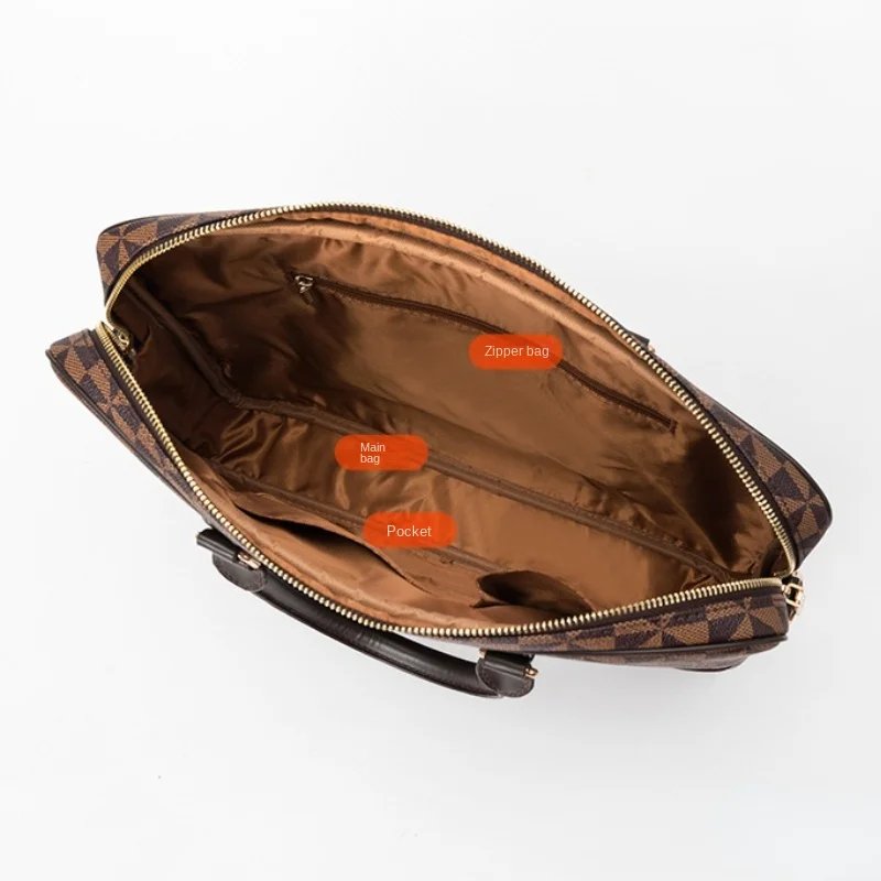 Brand Bag Copy Women's Laptop Bag for Men Suitcase Men's Executive Briefcase Replica Brand Bags 2023 Handbag Man Leather Genuine