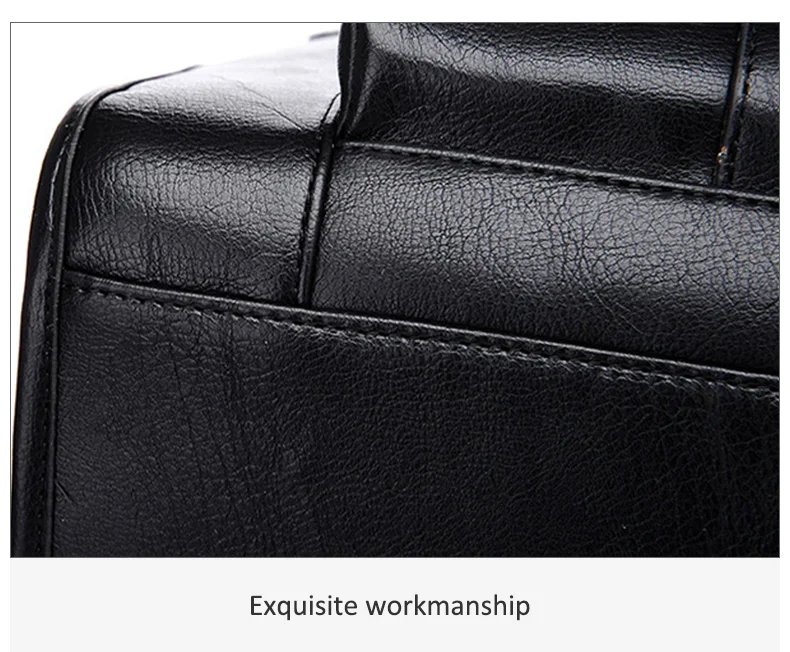 Crossten Large Capacity Leather Briefcase Business Handbag Messenger Bags Vintage Shoulder Travel Bag Men's 17 inch Laptop Bags